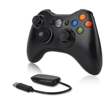 Imagem de Joystick Sem Fio Compatível Xbox 360 Dupla Vibração 2.4G - Yccteam