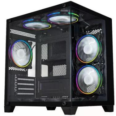 Imagem de Gabinete Gamer Aquário K-mex Micro Iii Gc-0305 - Usb 3.2 - M-atx - Preto - Cg0305rh001cb0x