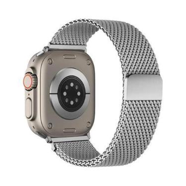 Imagem de Pulseira De Metal Milanese De 49mm 46mm 44mm 45mm 42mm Para Apple Watc
