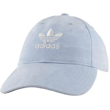 Imagem de Adidas Boné feminino com alça traseira, Aero Blue Suede/ White, One Size