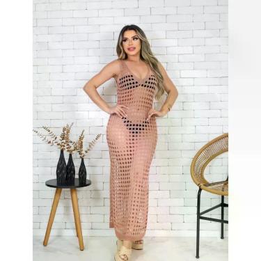 Imagem de Vestido Saída de Praia e Piscina Longo Fendas nas Laterais - Modella, 