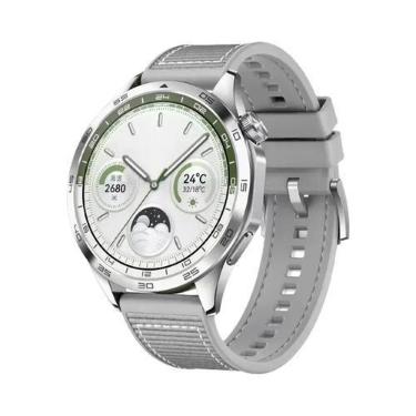 Imagem de Pulseira De Silicone Trançada De 22mm Para HUAWEI WATCH GT4 46mm, Aces