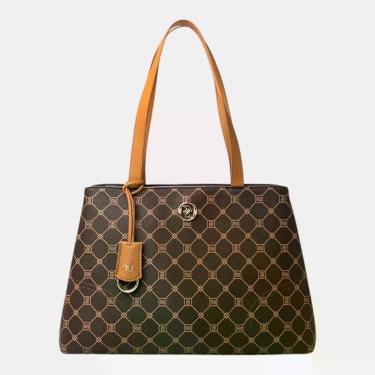 Imagem de Bolsa Rafitthy Tote Signature Charm Monograma Marrom, DARK CACAU, UN