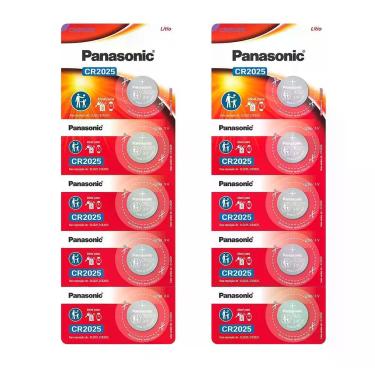 Imagem de 10 Baterias Cr2025 Panasonic (2 Cart)