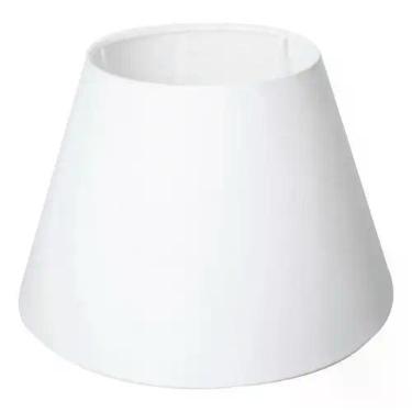 Imagem de Cúpula de Abajur 19X16X28cm Tecido Algodão Soquete Nacional Ref 20A - 