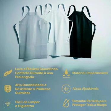 Imagem de Avental Profissional Frigorífico em Pvc Descartável Resistente Higiene