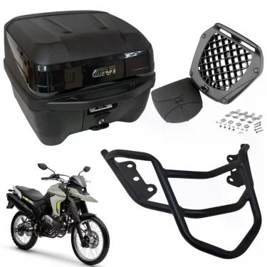 Imagem de Baú Givi 33l Preto + Suporte Baú Lander 250 Connected 2019+