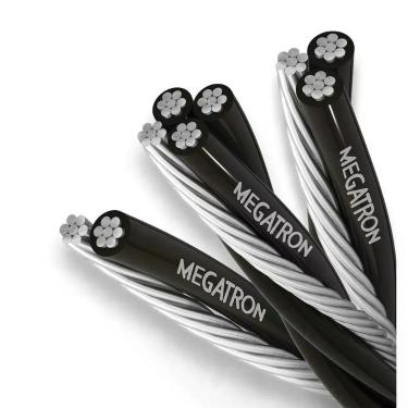 Imagem de Cabo Flexível 16mm Duplex 1 Fase + 1 Neutro com Cobertura XLPE Alumínio 1350 100m Megatron