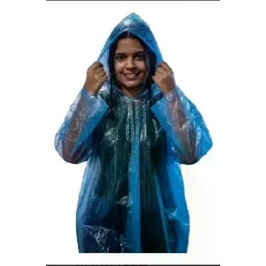 Imagem de 10 capas de chuva Colorida descartável - Capas De Chuva Protege, Azul