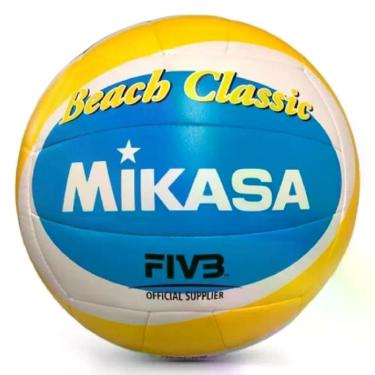 Imagem de Bola De Vôlei De Praia Beach Classic Oficial FIVB Mikasa, Amarelo, Bra