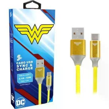 Imagem de Cabo Usb-A Para Usb-C Wonder Woman 1,5M 5+