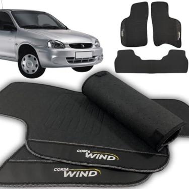 Imagem de Jogo de Tapetes Automotivos Emborrachados Para Corsa Wind 1994 1995 1996 1997 1998 1999 2000 2001 2002-03 peças…