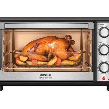 Imagem de MONDIAL Forno Elétrico 48L Family Grill Inox, Mondial, Preto/Inox, 1800W, 110V - FRN-48-BI