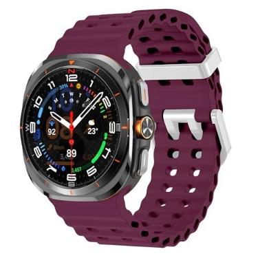 Imagem de Sodhad Pulseira de silicone macio compatível com Samsung Galaxy Watch 7 de 44 mm e 40 mm e pulseiras esportivas respiráveis para Galaxy Watch 7 6 5 4 de 44 mm e 40 mm / 6 Classic de 43 mm 47 mm / 5
