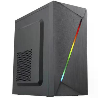 Imagem de Gabinete Gamer Vortex, Preto, Mid Tower, Com Faixa De LED