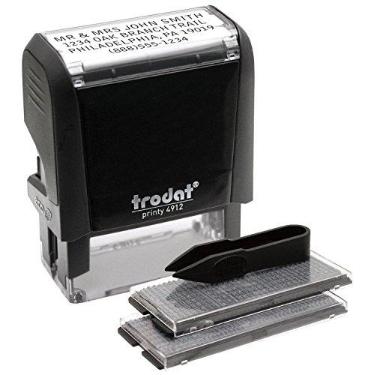 Imagem de Trodat Kit de carimbos Printy Black Mount 4912 Typo Do It Yourself (até 3 linhas)