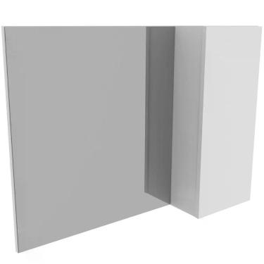 Imagem de Espelheira Para Banheiro 80 Cm Com 1 Porta Marina Branco