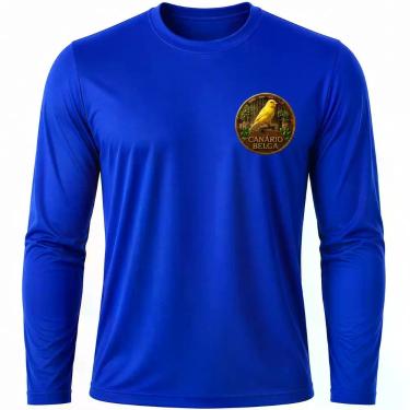 Imagem de Camisa Uv +50 Pássaro Canário Belga - Proteção Solar cor:Azul RoyalTam