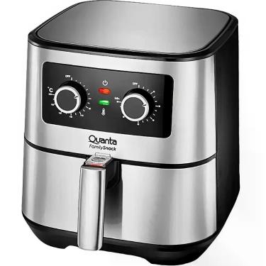 Imagem de Fritadeira Eletrica Quanta QTAF500 110V - Preto/Prata 5.5L, Preto e Pr