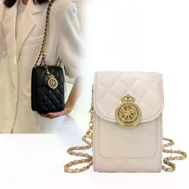 Imagem de Bolsa Feminina De Lado Pequena Preta Alça Mão Balada Passeio Linda Cor
