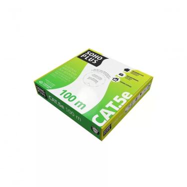 Imagem de Cabo de Rede Cabo Lan Sohoplus Cat5e 24AWG 100M CMX para Redes de Alta Velocidade 100% Cobre Azul Sohoplus