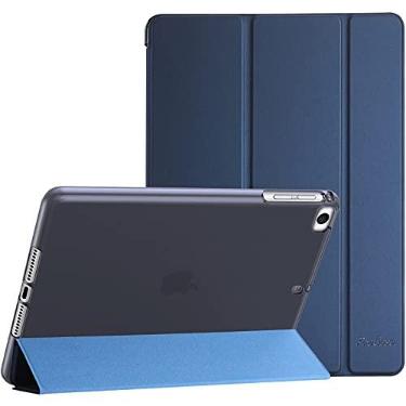 Imagem de ProCase Capa fina para iPad mini 5 geração 2019/Mini 4 3 2 1 (modelo antigo) 7,9 polegadas, capa traseira fina de TPU macio com suporte triplo para iPad mini 5 4 3 2 1 - azul marinho