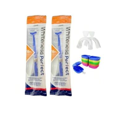 Imagem de Kit de Clareamento Dental Profissional, Gel Clareador com Moldeira, Branqueamento Rápido e Seguro.