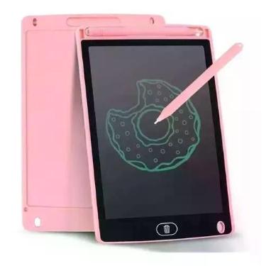 Imagem de Lousa mágica 10" lcd digital desenho infantil - BAIBIAN, Rosa