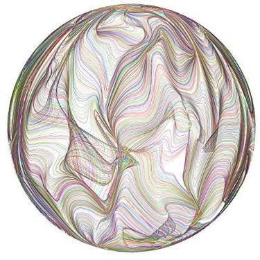 Imagem de Bgraamiens Puzzle-Flowing Rainbow Lines-1000 Pieces Round Puzzle Color Challenge Jigsaw Puzzles for Adults