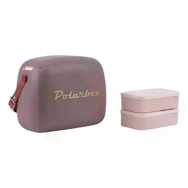 Imagem de Cooler Térmico 9347 para Bebidas e Alimentos Polipropileno Isolamento Retrô Portátil Bordô Polarbox