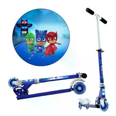 Imagem de Patinete Disney PJ Masks 3 Rodas Infantil Azul de Alumínio - DM Radica