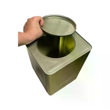Imagem de Lata Vazia 18l Artesanato Alimento Carne Banha Tintas B.Agua - Parafut