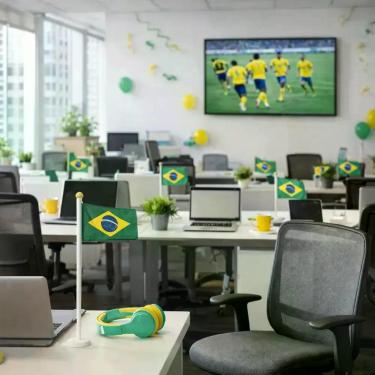 Imagem de Kit 10 Bandeirinhas Do Brasil De Mão Com Haste Copa Do Mundo - warna