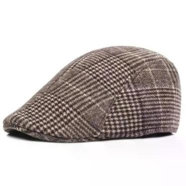 Imagem de Boina Masculina Italiana Chapéu Outono Inverno Shelby Peaky Cor:marrom