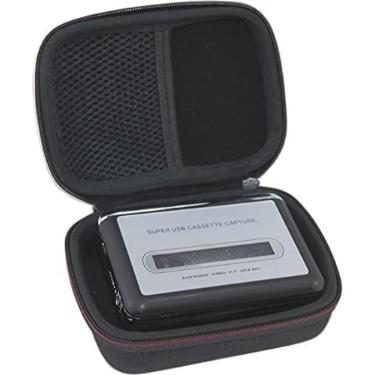Imagem de Maoershan Suw Estojo rígido de viagem adequado para reprodutor de fitas cassete – leitor de fita portátil captura música de áudio MP3 via USB (apenas capa)