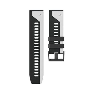 Imagem de DFAMIN Pulseira de relógio inteligente para Garmin Fenix 6 6X Pro 5X 5Plus 3HR 935Silicone Smartwatch Fenix6 Fenix5 Pulso Easyfit Pulseira 22/26mm (Cor: Cor G, Tamanho: 22mm Largura)