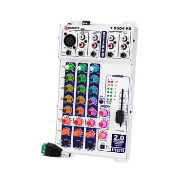 Imagem de Mesa De Som Taramps T0504 Stereo 5 Canais Led RGB Multicolor Estereo 9