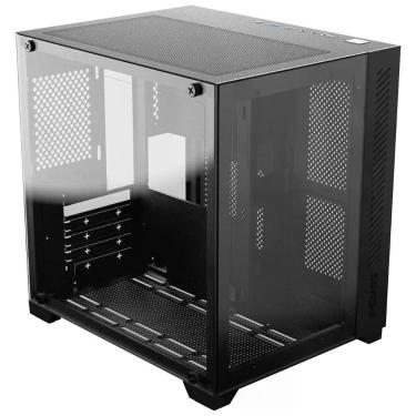 Imagem de Gabinete Gamer Forcefield Black Vulcan - Frontal E...