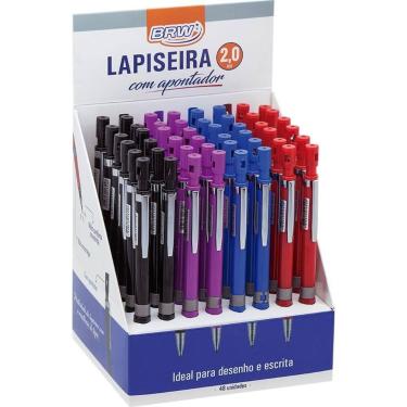 Imagem de Lapiseira 2.0MM Metalica 4CORES C/APONTADOR (S - BRW