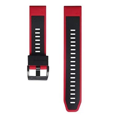Imagem de DFAMIN Pulseira de silicone esportiva pulseira de pulso para Garmin Fenix 6X 6 Pro 5X 5 Plus 3 HR Smartwatch 22 26mm EasyFit Pulseira de liberação rápida (Cor: Cor J, Tamanho: 22mm Fenix 5 5Plus)