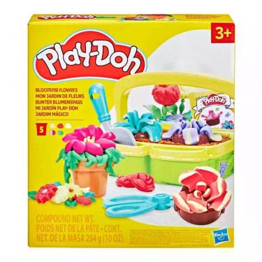 Imagem de Playset Jardim Mágico com Massinha Play Doh Moldes para Flores e Vaso Plástico Hasbro G0492