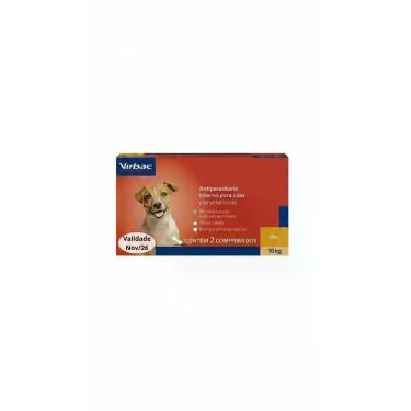 Imagem de Vermífugo Cães 10kg 2 Comprimidos - Congratulations Store