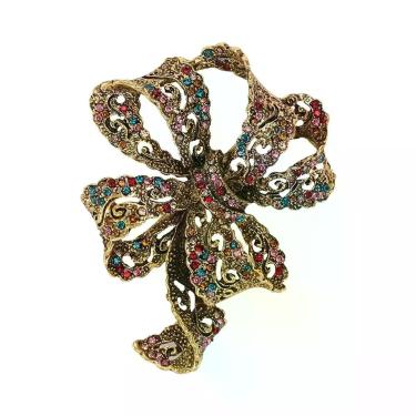 Imagem de Broches de Arco com Strass Brilhantes - Acessório de Festa Unissex, MÁ