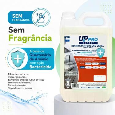 Imagem de Desinfetante Uso Geral Concentrado Nobre UPPRO 5L Sem Fragrância
