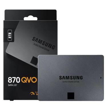 Imagem de SSD 8TB Samsung QVO 870 SATA III 6GBs Vnand Leitura 560MBs MZ77Q8T0B/A