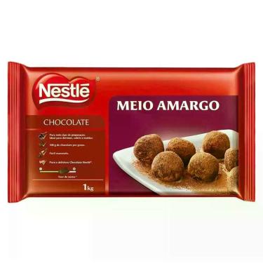 Imagem de Barra de Chocolate Meio Amargo 1kg - Nestlé, Chocolate meio amargo