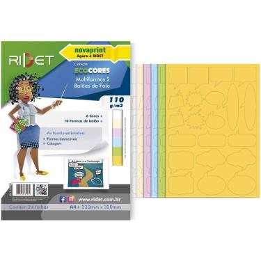 Imagem de Bloco para Educacao Artistica Multiformas 2BALOE.A4 110G 24F Pacote - 