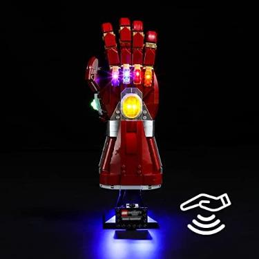 Imagem de BRIKSMAX Kit de iluminação LED para manopla LEGO-76223 Nano (Versão do interruptor do sensor de varredura manual) – Compatível com o modelo de blocos de montar Lego Marvel – Não inclui o conjunto Lego