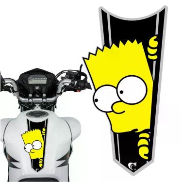 Imagem de Adesivo Faixa Gravata Sem Resina Bart Simpson Preto Cor Preto