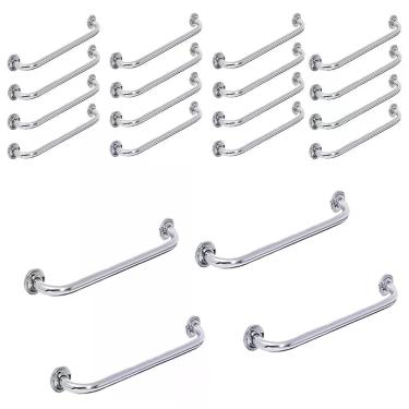 Imagem de Alça Barra De Apoio Banheiro 60 Cm Acessibilidade Kit 20 Uni